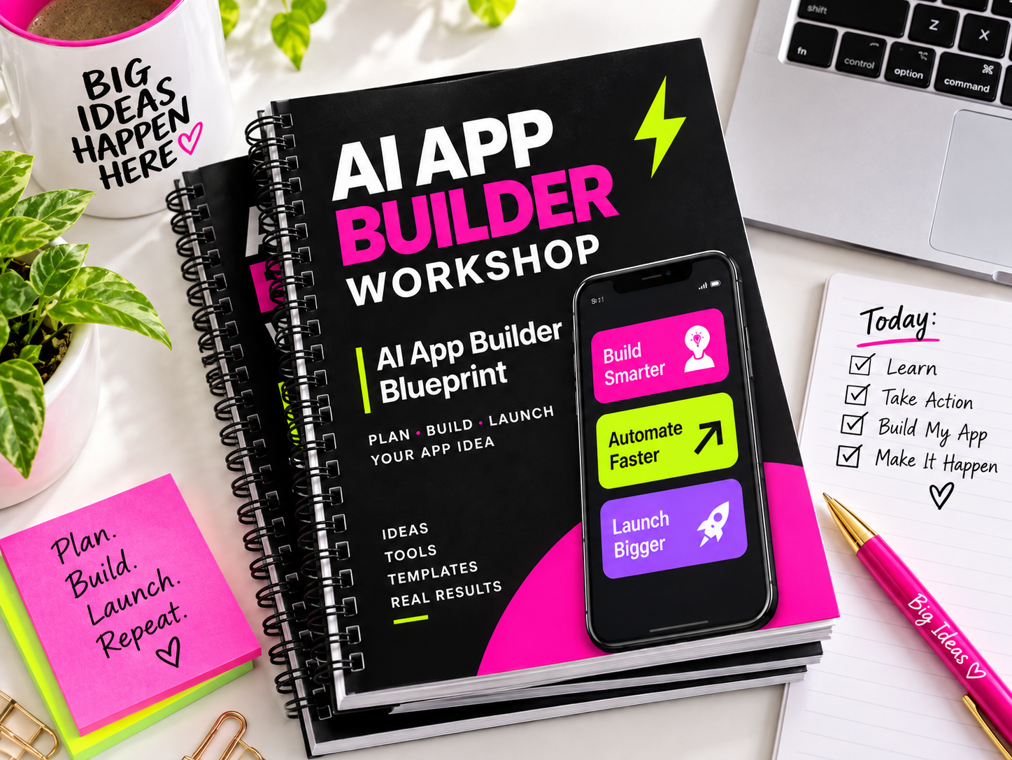 AI App Builder Blueprint Workbook mockup